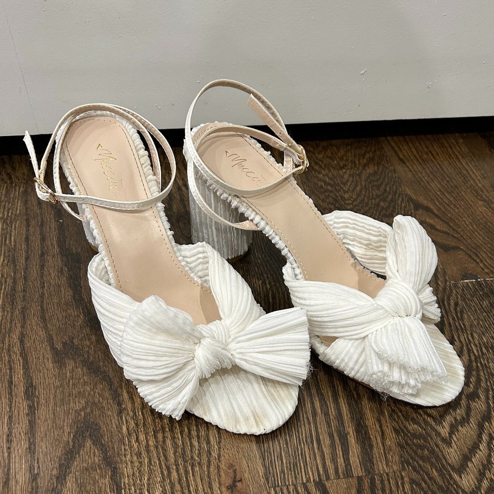 MUCCCUTE Women's Bow Knot Heeled Sandals